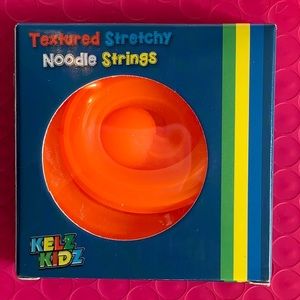 NEW 🧡 Orange Fidget Toy Textured Stretchy Noodle